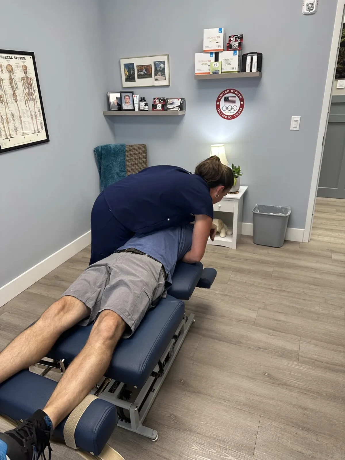 Chiropractic adjustment at Lakeside