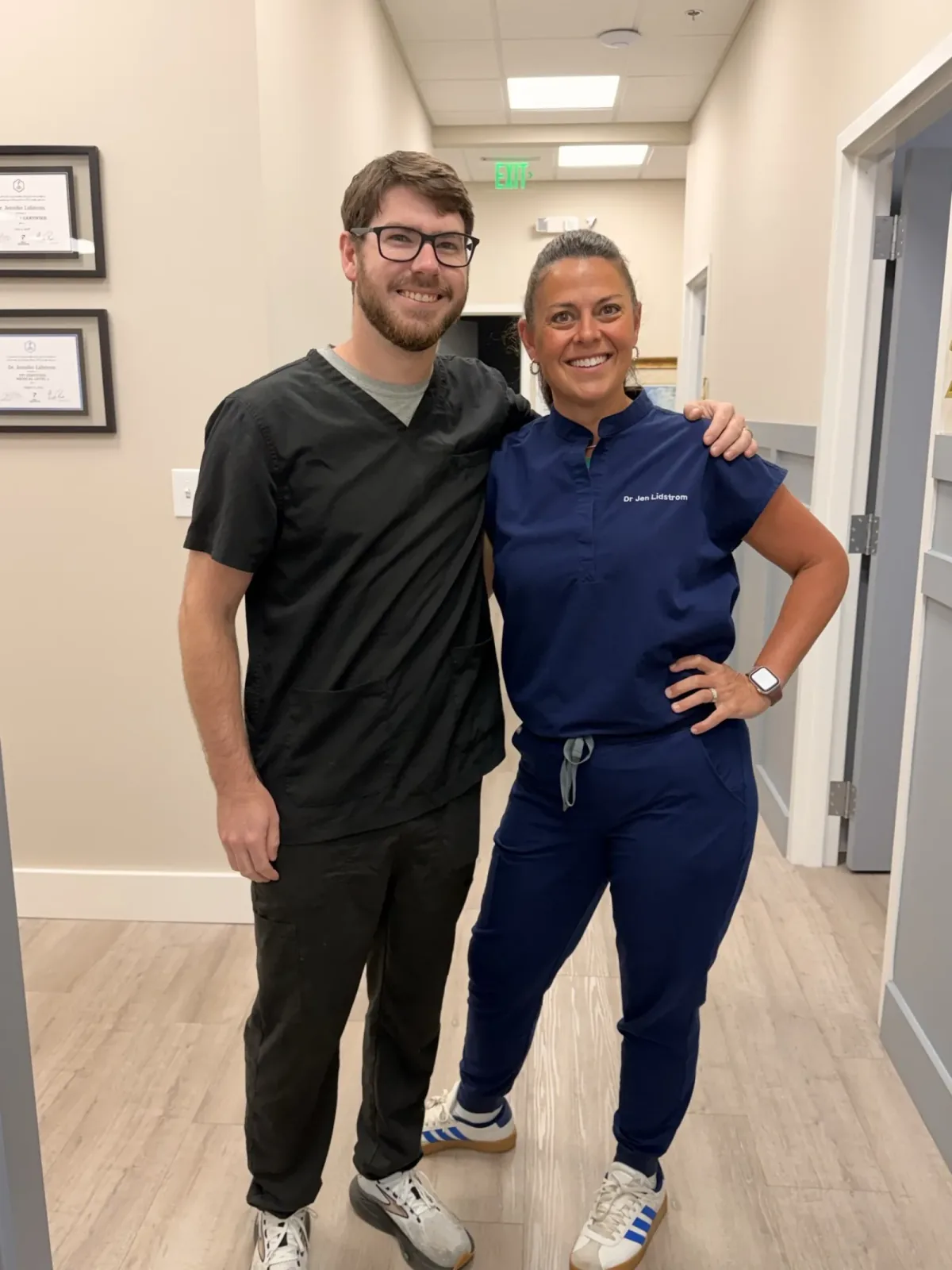 Dr. Jen Lidstrom and Dr. Dakota Vance at Lakeside