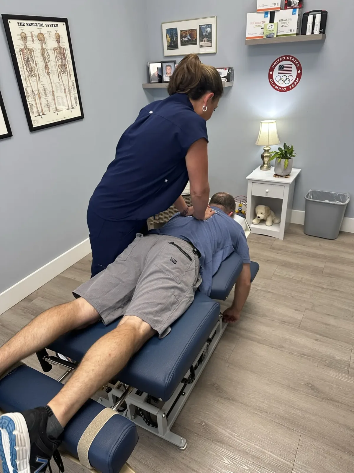 Chiropractic adjustment at Lakeside