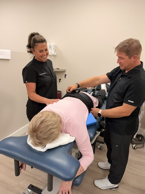 Lower back exam